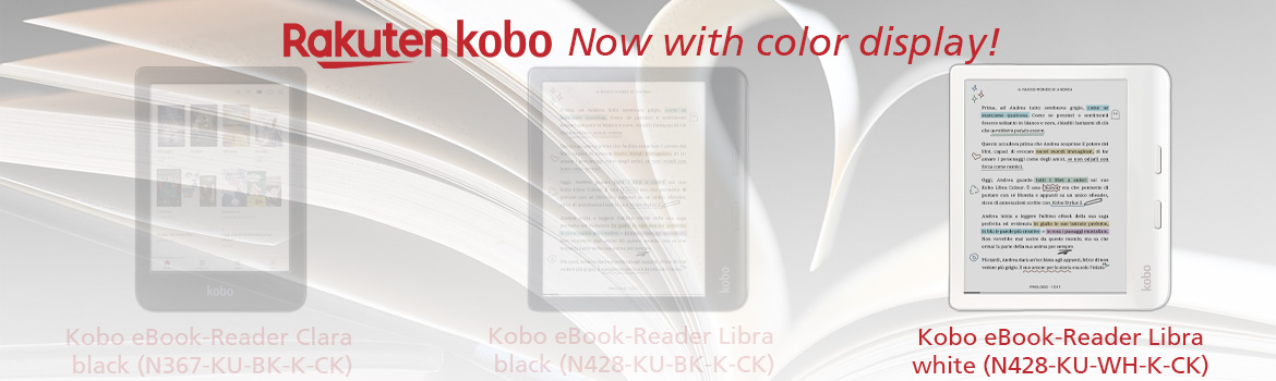 Kobo eBook-Reader Libra Colour white (N428-KU-WH-K-CK)